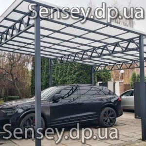 Односкатный полупрозрачный автонавес